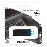 Pendrive Kingston Dt Exodia Dtx 64gb Usb 3.2/3.1/3.0/2.0 