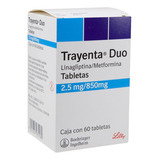 Trayenta Duo Linagliptina Metformina 2.5mg/850mg 60 Tabletas