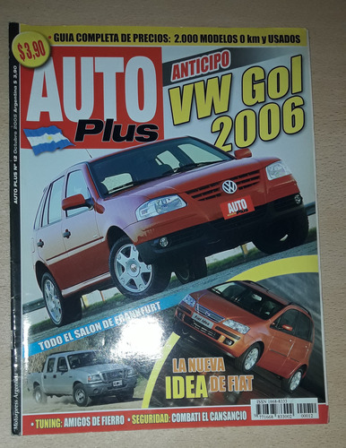 Revista Auto Plus N°12 Octubre De 2005 Vw Gol 2006