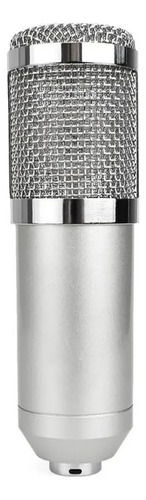 Micrófono Fiddler Fd-bm800 Condensador Cardioide Color Plateado