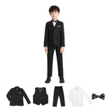 5uds Trajes Boda Formal Chico Uniforme Escolar Infantil