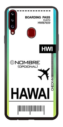 Funda A20s A30 A51 Boleto Avion Hawai  Personalizada