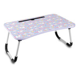 Mesa Portátil Plegable Soporte Laptop Cama Sofá Desayuno Color Unicornios