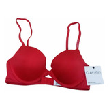 Brasier Calvin Klein Original Talla 36 B Push Up Color Rojo