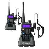 Kit X 2 Handy Baofeng Uv5r 8 Watts Dual Banda Walkie Radio C
