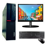 Cpu Completa Slim Lenovo I3 6ª Ger 8gb Ddr4 120gb Monitor 17