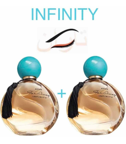 Kit C 2: Parfum Avon Far Away Infinity 50ml Cada Versão Nova