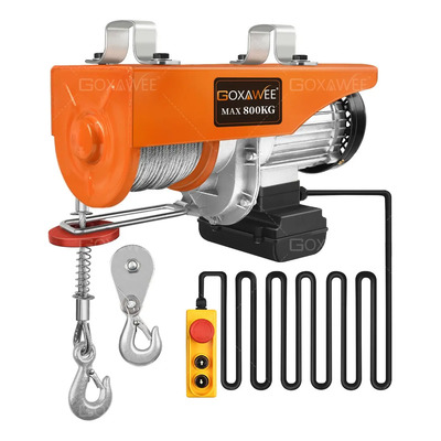 Goxawee® Polipasto Eléctrico 400-800kg 30m con Cable Acero - Certificado Uso Industrial, Construcción y Almacén Herramientas Industriales | Envío gratis