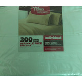 Juego De Sabanas Individual Better Homes Blanca 300 Hilos