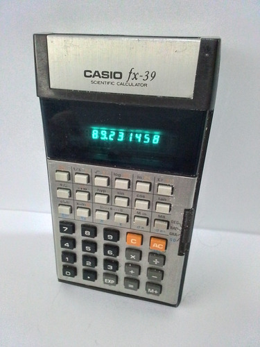 Calculadora Casio  Clasica Vintage Fx 39 Cientifica Luz Fluo