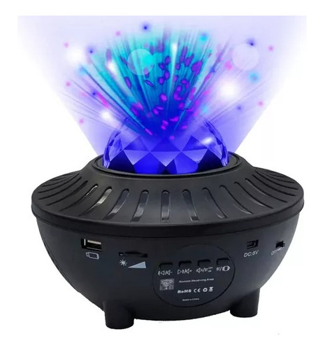 Proyector Luces Led Estrellas Galaxia C/ Parlante Bluetooth