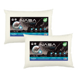 Kit Com 2 Travesseiros Nasa-x Alto Duoflex 50x70cm Branco