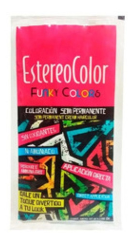 Estereo Color Funky Colors Tintura Semi Permermanente X 1 U.