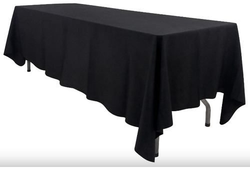 Mantel 1,50*3,00 Negro Antimanchas Labrado R.toll