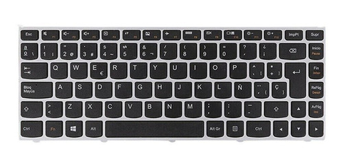 Teclado Lenovo Z40-70 G40 Ideapad 300-14  Español Plateado