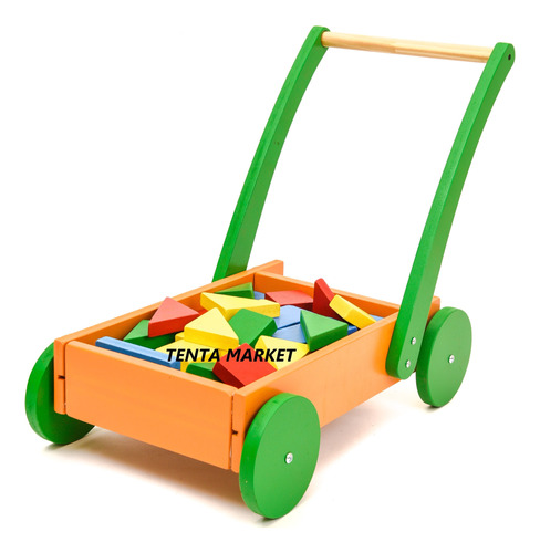 Carrito De Arrastre Didactico Bebe Bebes Andador Montessori