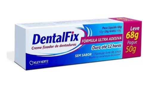 Creme Fixador Dentalfix 68g - Kley Hertz