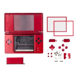 Carcasa Compatible Con Nintendo Ds Lite Completa Rojo
