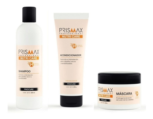 Hairssime - Kit Shampoo, Aco Y Máscara Nutri Care - Pismax