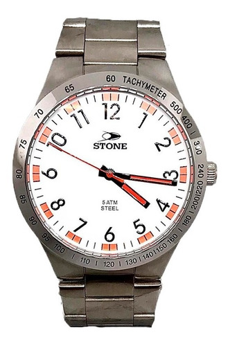 Reloj Stone St-982 Acero Para Hombre Agente Liniers