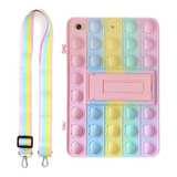 Funda Tablet Para Samsung A7 T500/505 Pop It Arcoiris Pastel