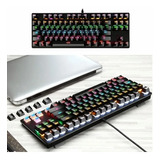 Teclado Mecanico Gamer Swtich Azul Rgb Usb Datacom