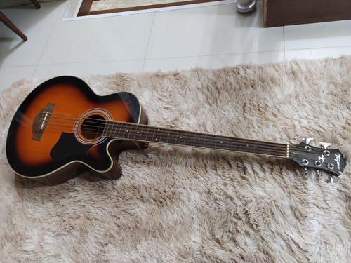 Baixolão 5 Cordas Acústico Fretless Sunburst Ab500 Tagima