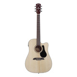 Guitarra Electroacústica Alvarez Regent Rd26ce Para Diestros Natural Brillante