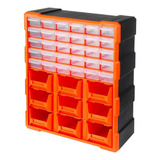 Gavetero Organizador Tactix 30 Cajones 9 Bandejas Tx320644 Color Naranja/negro