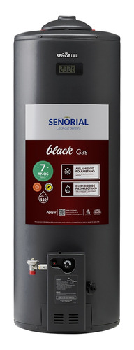 Termotanque Multigas Señorial Black Tsbg-110 Negro 110 Litro