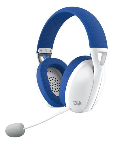 Auricular Gamer Redragon Ire H848g Blanco Azul 1