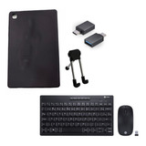 Capa Teclado Mouse Suporte Otg P/ Tablet A7 T500 T505 10.4 