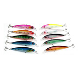 10 Señuelos De Pesca Rapala Minnow 11cm Lenguados Corvinas