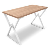 Mesa P/ Escritório Jantar Gamer Omega 1,20x0,60 Em Aço Cor Branco Jade