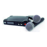 Romms Sistema De Microfono Doble Inalambrico Uhf Mc-318 Msi Color Negro