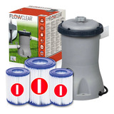 Bomba Filtro De Agua 1.249 L/hora Bestway Mas 3 Filtros !!