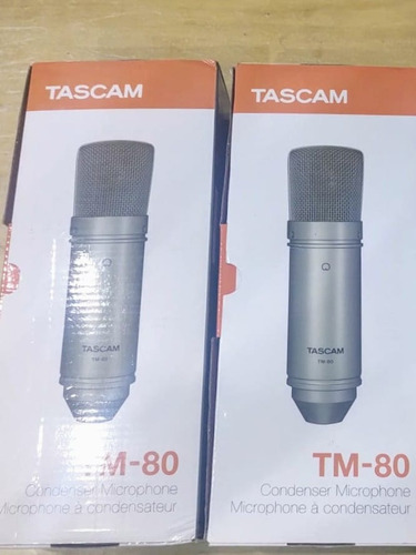 Microfone Tascam Tm-80 Condensador Cardioide (par)