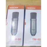 Microfone Tascam Tm-80 Condensador Cardioide (par)