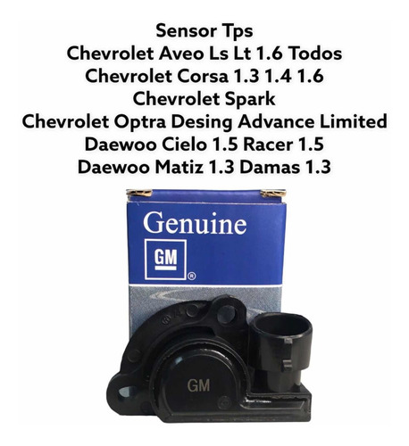 Sensor Tps Chevrolet Optra Limited 1.8 Tapa Negra Foto 10