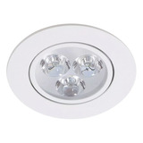 Spot Super Led 3w Redondo Direcionável Sanca Gesso 3000k