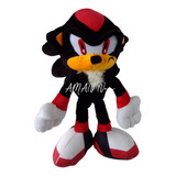 Peluche Sonic Mediano Shadow 30 Cm Mod. Shadow