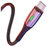 Cable Usb-micro Usb 2 Metros Carga Rápida Uso Rudo Nylon Led