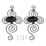 Candelabros Plegables De Pared Europea Decoración Hogar 2pcs