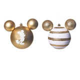 Kit Bola Disney Silhueta/listra Mickey Ouro 10cm C/2 1350792