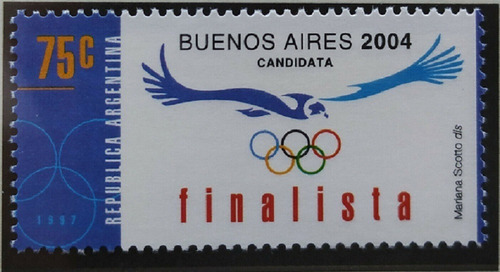 1997 Juegos Olímpicos Candidatura- Argentina (sello) Mint
