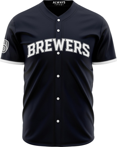 Jersey Beisbol Cerveceros De Milwaukee Brewers M4