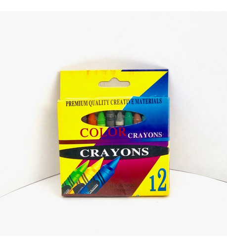 Crayon Crayones X12 Ceras Colores Pack X 10 Cajitas
