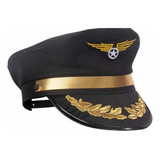 Gorra Kepis Capitan Piloto Aviador Sombrero Gorro Unisex