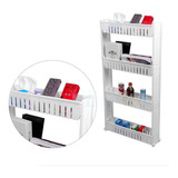 Carrito Cocina Organizador 4 Estantes Baño Almacena Ha79