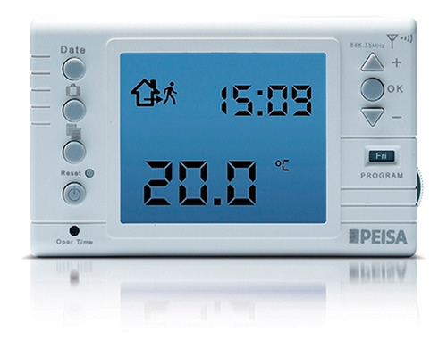 Termostato Ambiente Inalambrico Programable Peisa